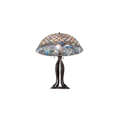 3 Light 30" Tall Tiffany Table Lamp