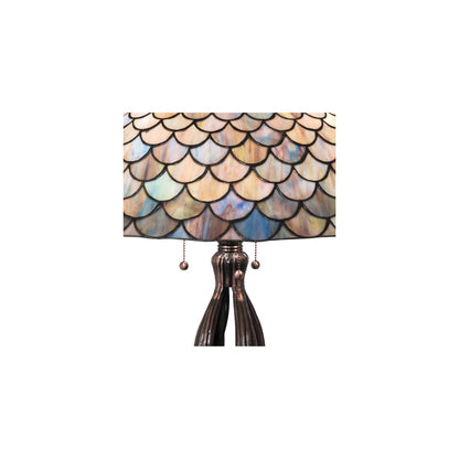 3 Light 30" Tall Tiffany Table Lamp