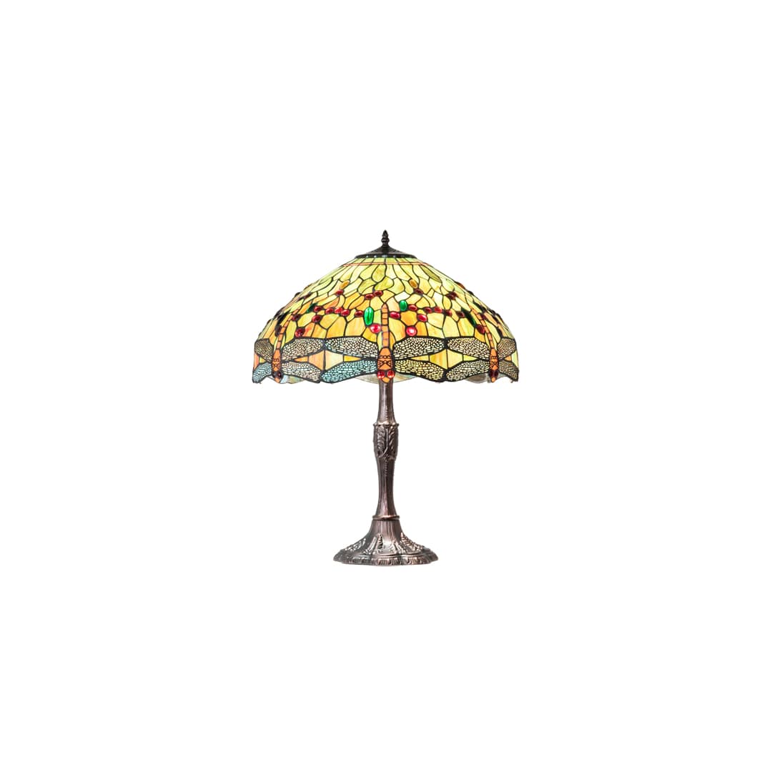 3 Light 26" Tall Tiffany Table Lamp