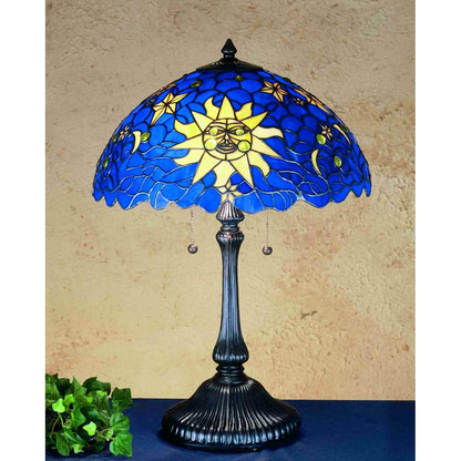 2 Light 24" Tall Tiffany Table Lamp