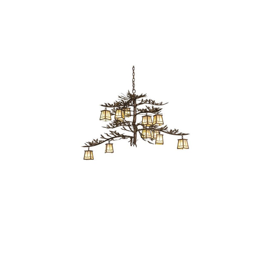 Pine Branch Valley View 12 Light 36" Wide Chandelier