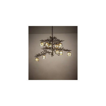 Pine Branch Valley View 12 Light 36" Wide Chandelier