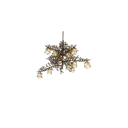 Pine Branch Valley View 12 Light 36" Wide Chandelier
