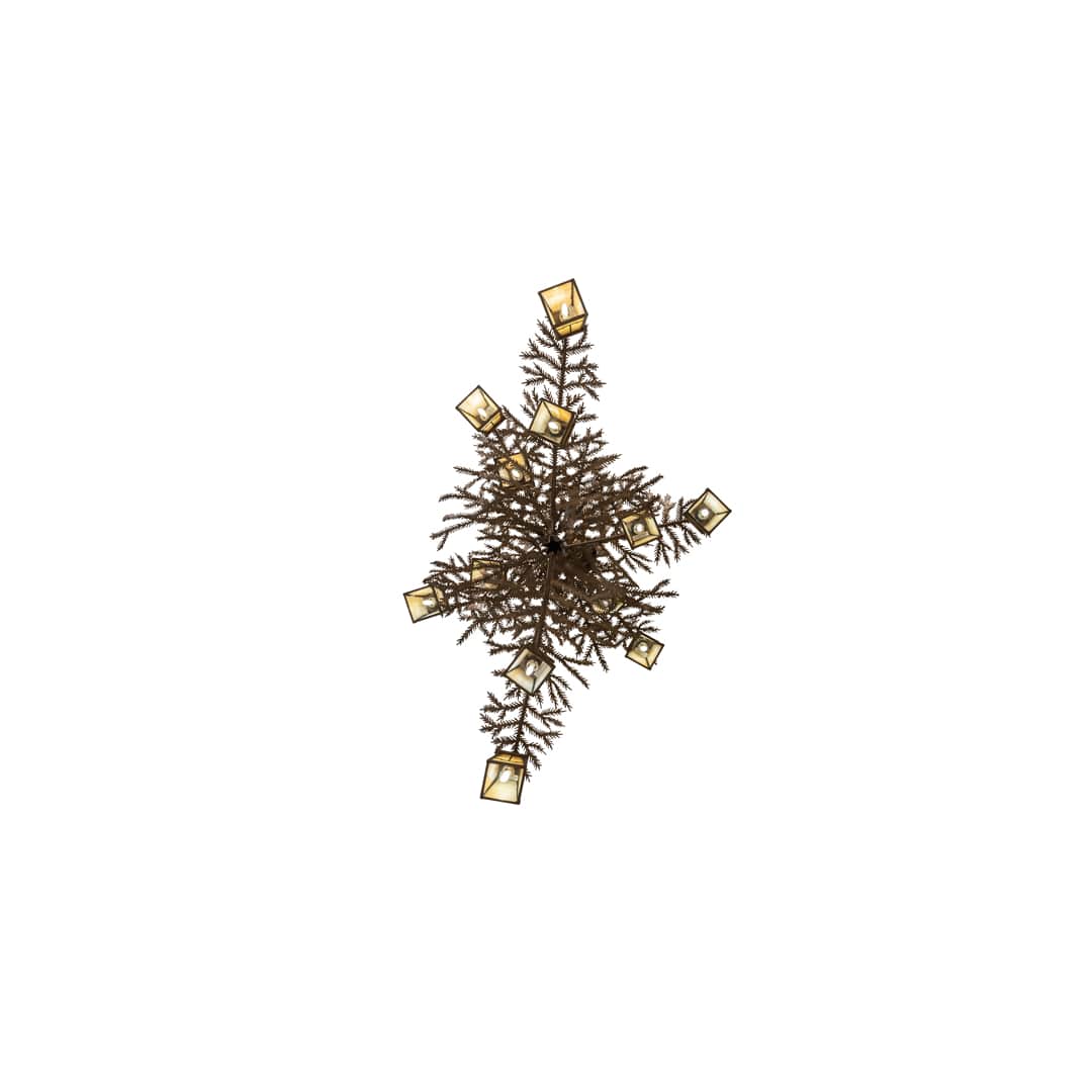 Pine Branch Valley View 12 Light 36" Wide Chandelier
