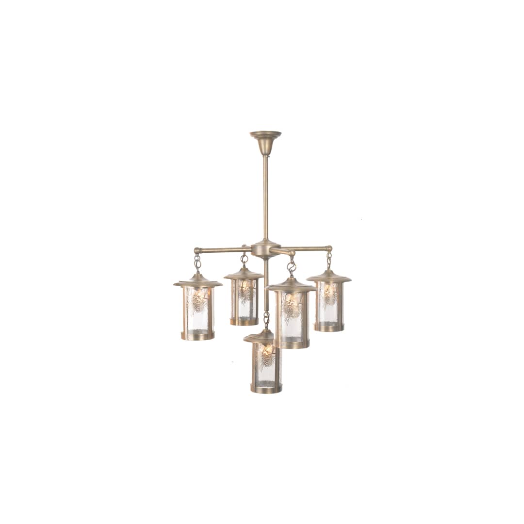Fulton Winter Pine 5 Light 29" Wide Chandelier