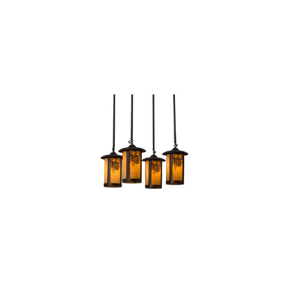 Fulton Winter Pine 4 Light 27" Wide Multi Light Pendant