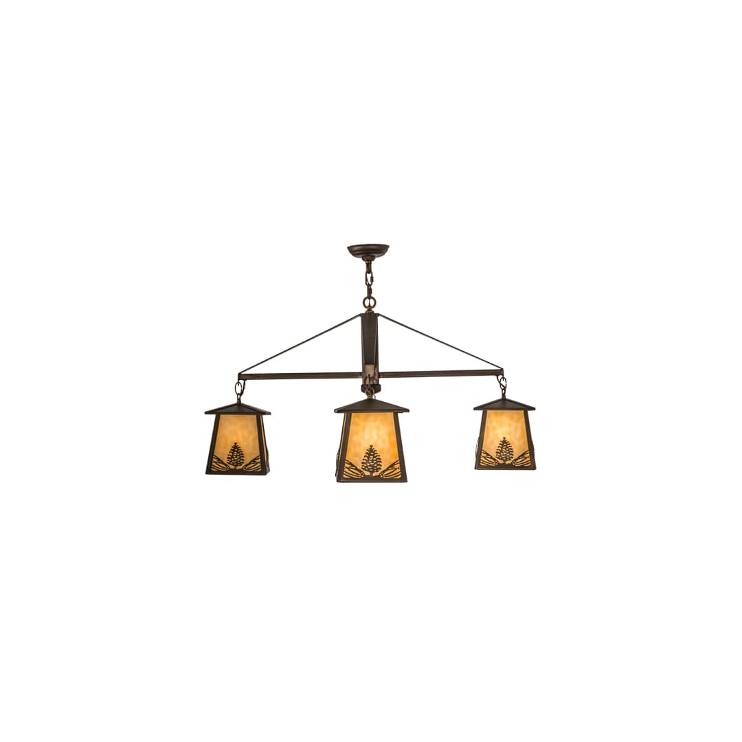 Stillwater Mountain Pine 4 Light 38" Wide Chandelier
