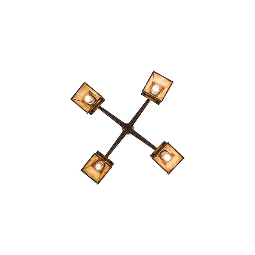 Stillwater Mountain Pine 4 Light 38" Wide Chandelier