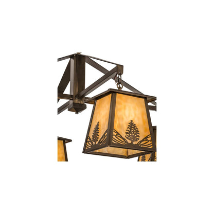 Stillwater Mountain Pine 4 Light 38" Wide Chandelier