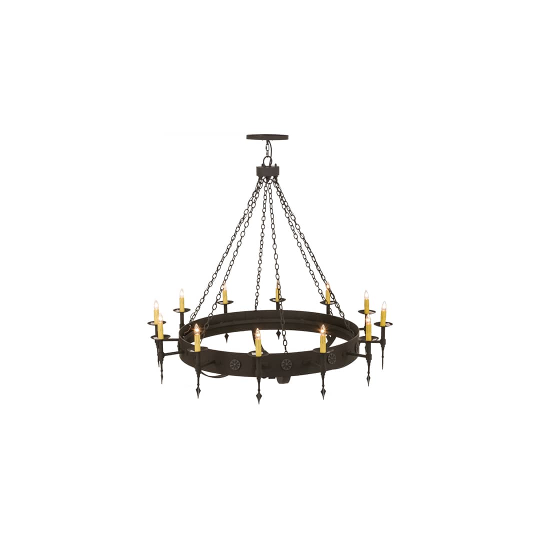 Warwick 12 Light 66" Wide Taper Candle Style Chandelier