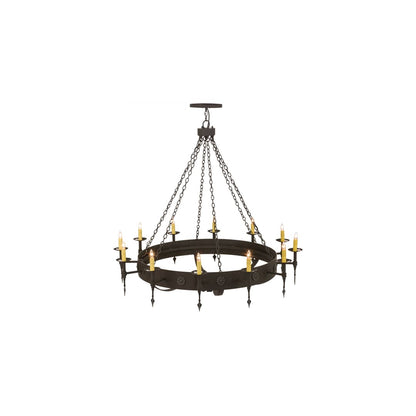 Warwick 12 Light 66" Wide Taper Candle Style Chandelier
