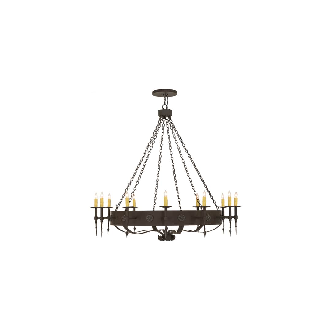 Warwick 12 Light 66" Wide Taper Candle Style Chandelier