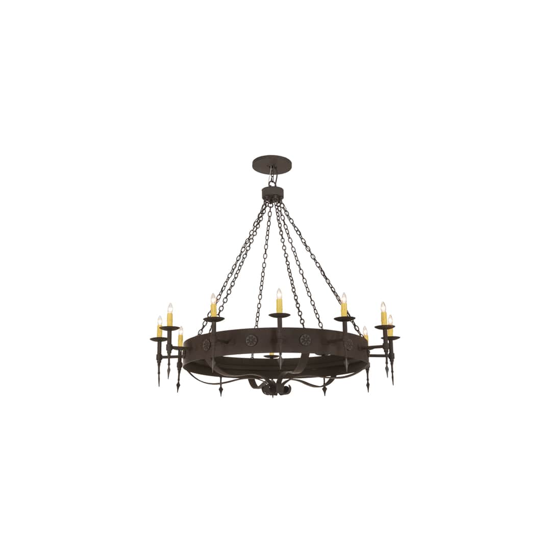 Warwick 12 Light 66" Wide Taper Candle Style Chandelier