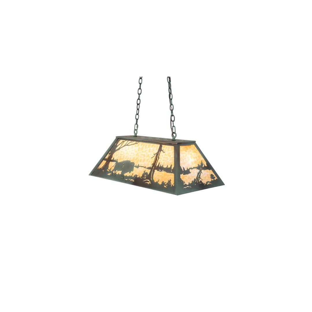 Long Buffalo 6 Light 18" Wide Linear Pendant