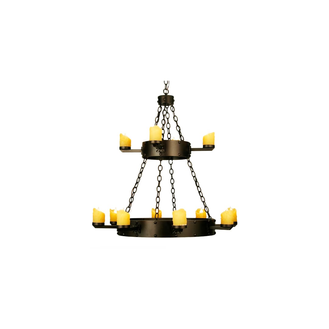 Kingston 12 Light 37" Wide Pillar Candle Style Chandelier