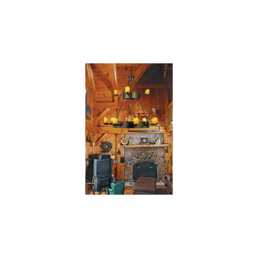Kingston 12 Light 37" Wide Pillar Candle Style Chandelier