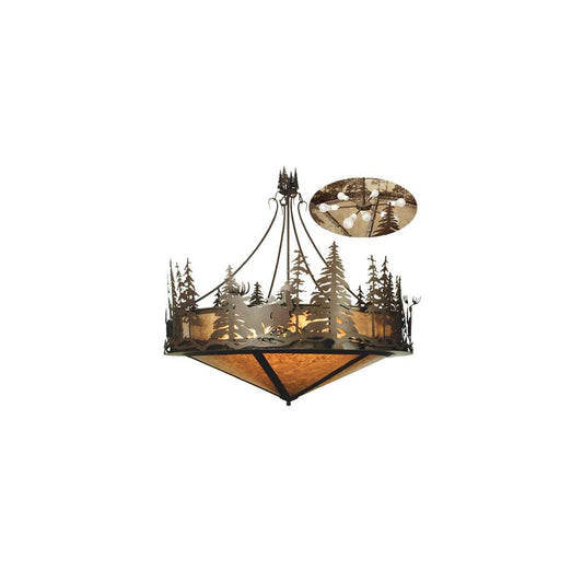 Deer at Dusk 8 Light 58" Wide Pendant