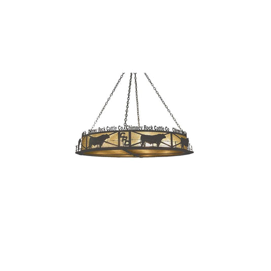 Personalized Chimney Rock 12 Light 60" Wide Pendant