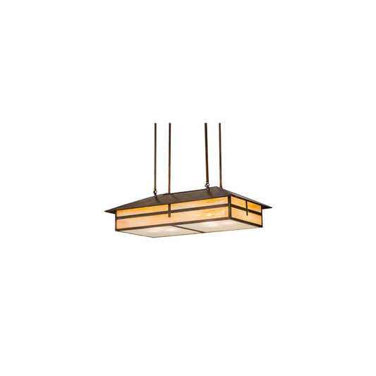 Seneca Cross Mission 6 Light 20" Wide Linear Pendant