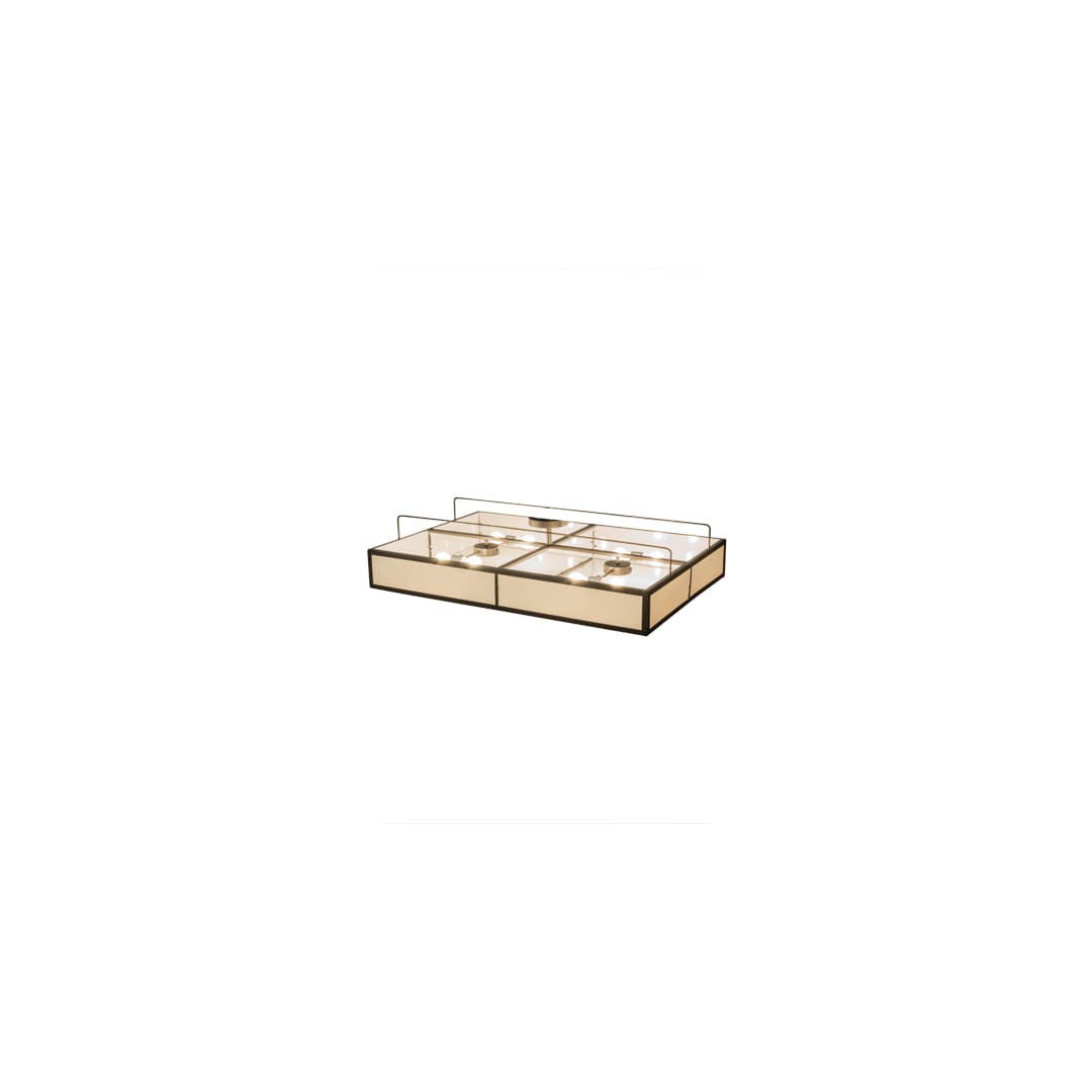 Kyoto 8 Light 45" Wide Semi-Flush Square Ceiling Fixture