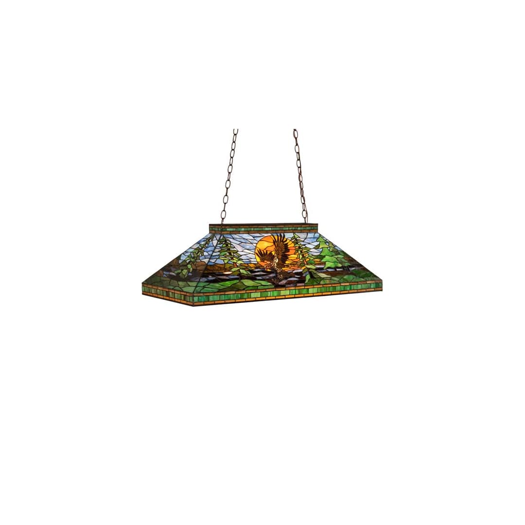 Long Eagle at Sunset 3 Light 18" Wide Linear Pendant