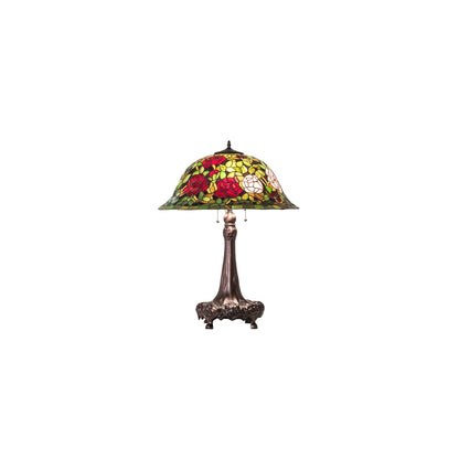 3 Light 31" Tall Tiffany Table Lamp