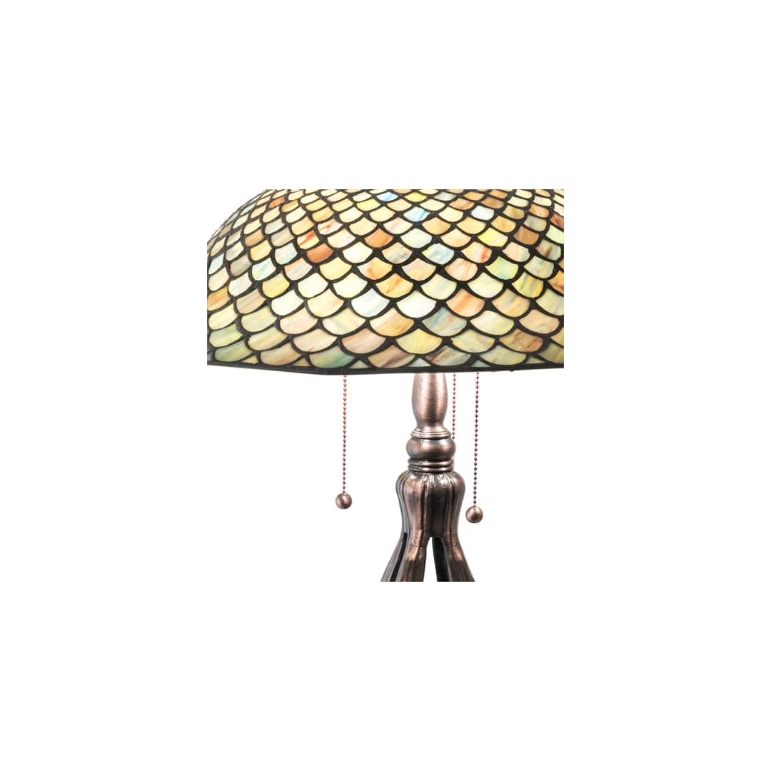3 Light 30" Tall Tiffany Table Lamp