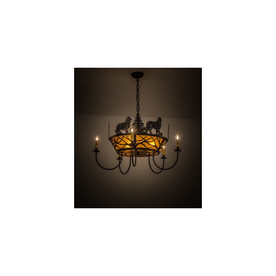 Big Dogs 8 Light 32" Wide Taper Candle Style Chandelier