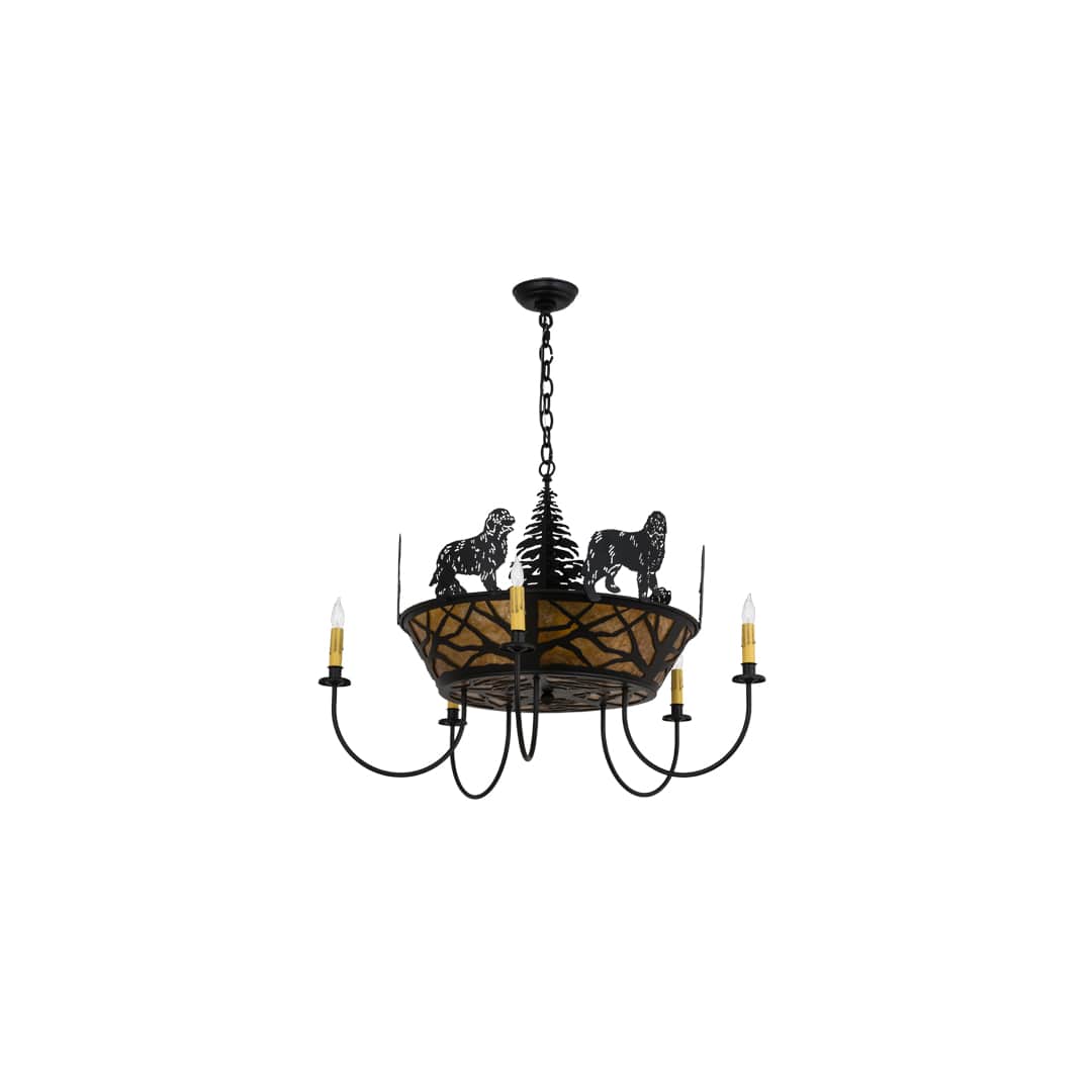 Big Dogs 8 Light 32" Wide Taper Candle Style Chandelier