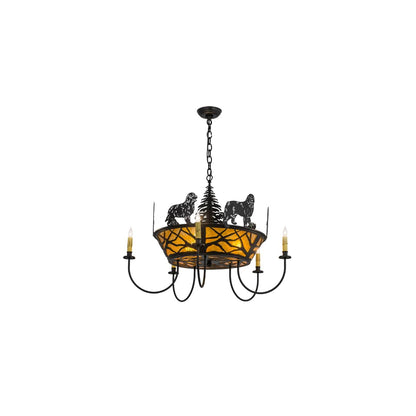 Big Dogs 8 Light 32" Wide Taper Candle Style Chandelier