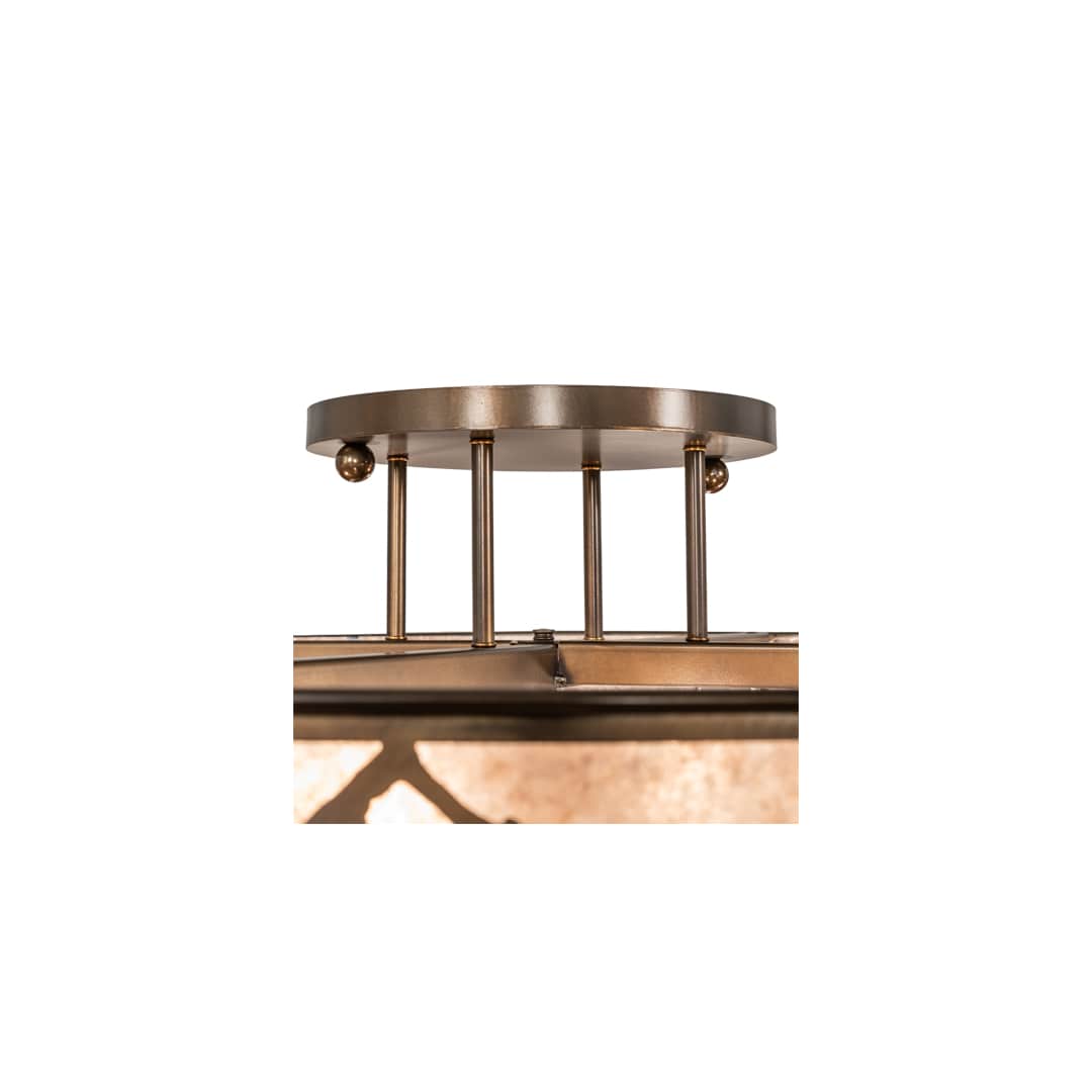 Cowboy 6 Light 49" Wide Semi-Flush Drum Ceiling Fixture
