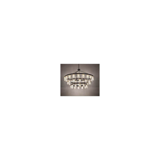 70" Wide Loxley Horizon Ring 42 Light Three Tier