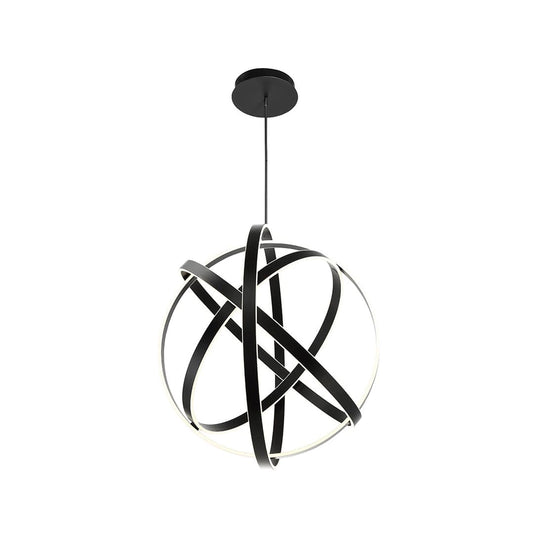 Kinetic 4 Light 38" Wide Integrated LED Globe Chandelier