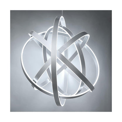 Kinetic 5 Light 60" Wide Integrated LED Globe Chandelier