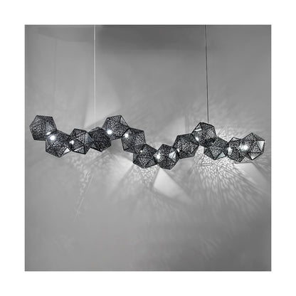 Riddle 64" Wide Integrated LED Linear Chandelier