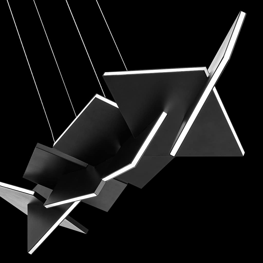 Konstrukt 8 Light 48" Wide LED Linear Chandelier