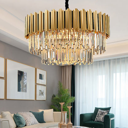 Modern Minimalist Personality Living Room Dining Room Bedroom LED Crystal Chandelier