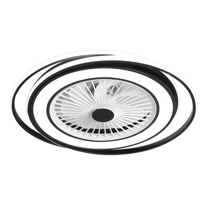 Modern Minimalist Stepless Dimming Invisible Bladeless Ceiling Fan Light for Bedroom