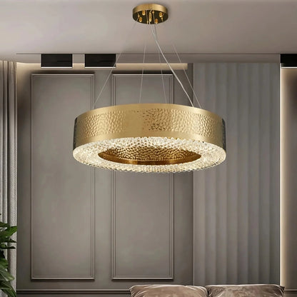 Giovanni Gold Plated Crystal Chandelier