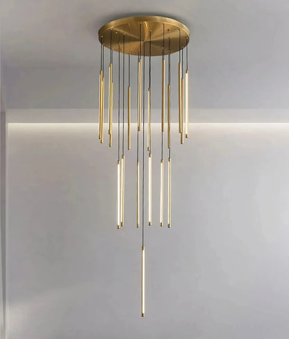 Grande Brass Entryway Pendant Light Fixture