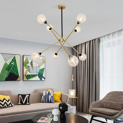 LED Modern Glass Sputnik Chandelier Pendant Light Hanging Lamp Island Lights