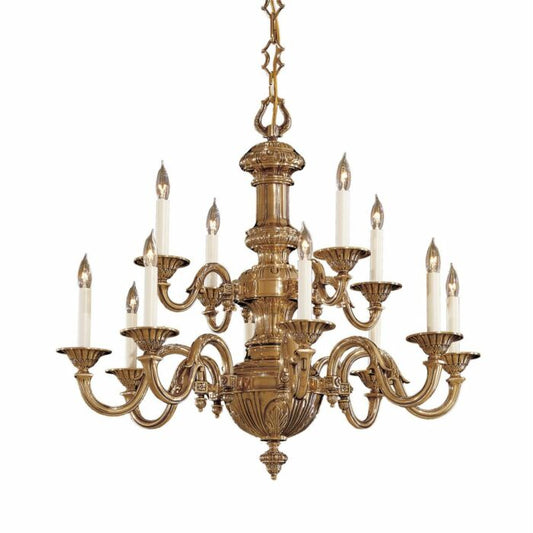 European 12-Light Chandelier
