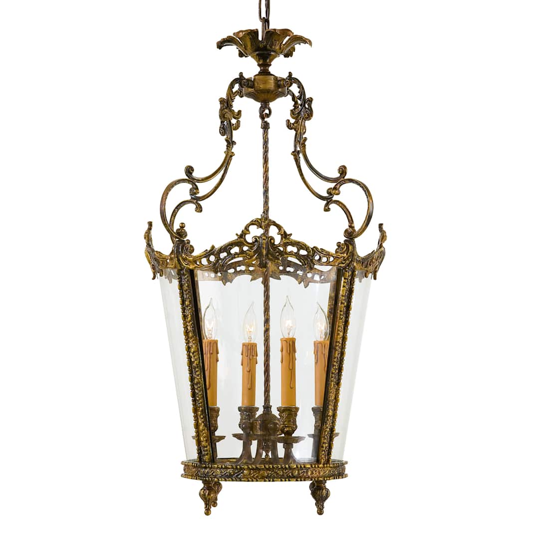 4 Light Lantern Pendant from the Foyer Collection