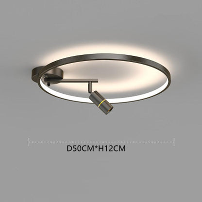 LED Circle Spotlight Modernist Single Dimmable Flush Mount Ceiling Light for Bedroom
