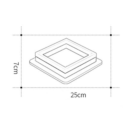 Metal Acrylic Square Design Flush Mount Lighting Modern LED Ceiling Light