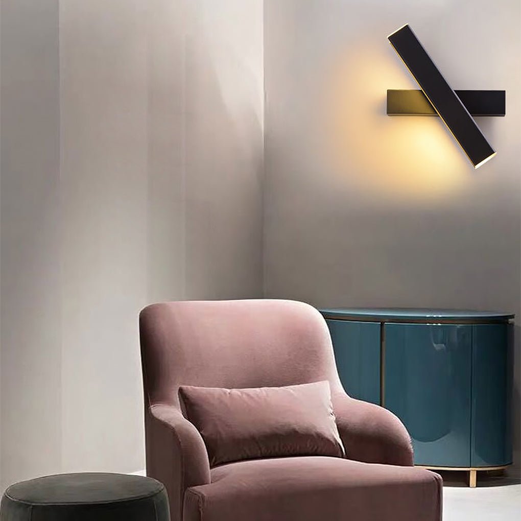 Nordic Minimalist 360° Rotatable LED Wall Lamp for Bedside Corridor Aisle