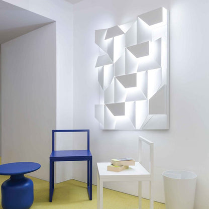 Nordic Minimalist Art Geometric Design Stepless Dimming LED Wall Lamp for Living Room