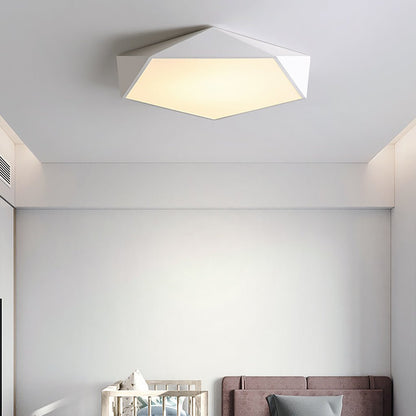 Nordic Minimalist Creative Geometric LED Three Color Dimming Ceiling Lamp