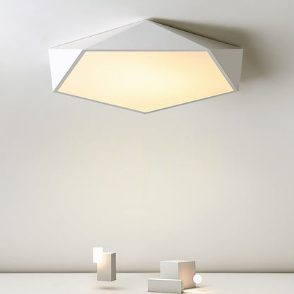 Nordic Minimalist Creative Geometric LED Three Color Dimming Ceiling Lamp