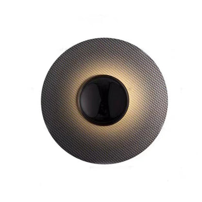 Nordic Minimalist Round Background Decorative LED Wall Lamp for Living Room Bedside